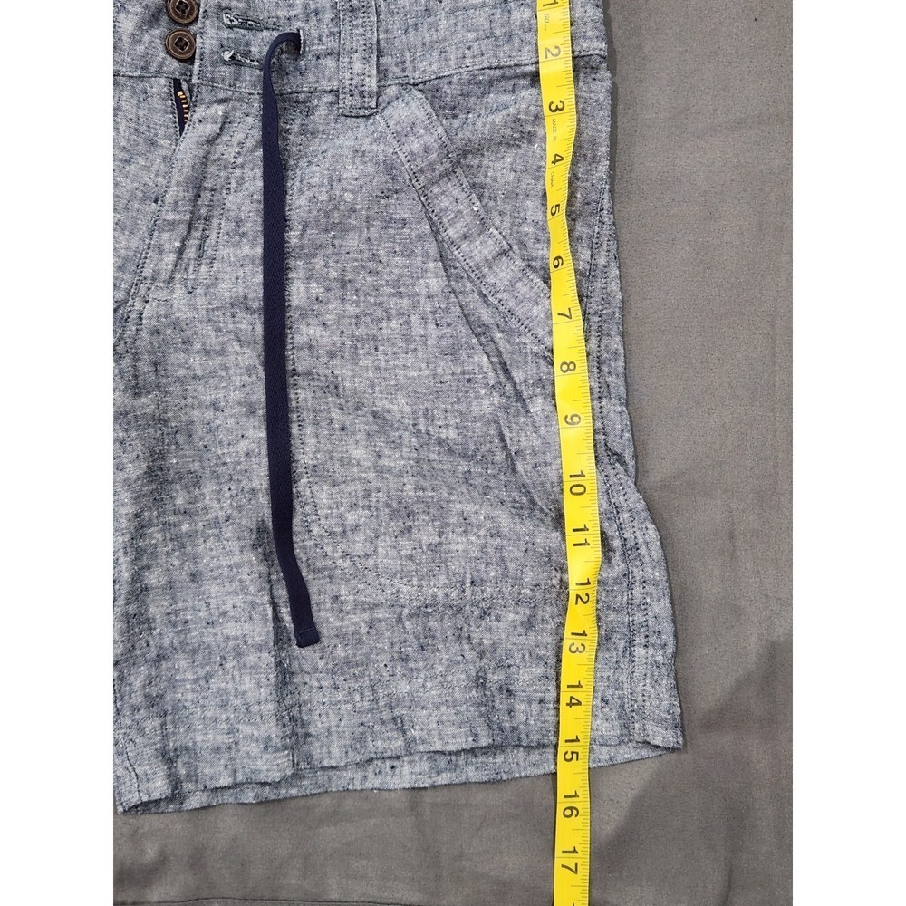Patagonia Hemp Organic Cotton Shorts Blue Chambray Drawstring Womens 4 57075 - Picture 5 of 9